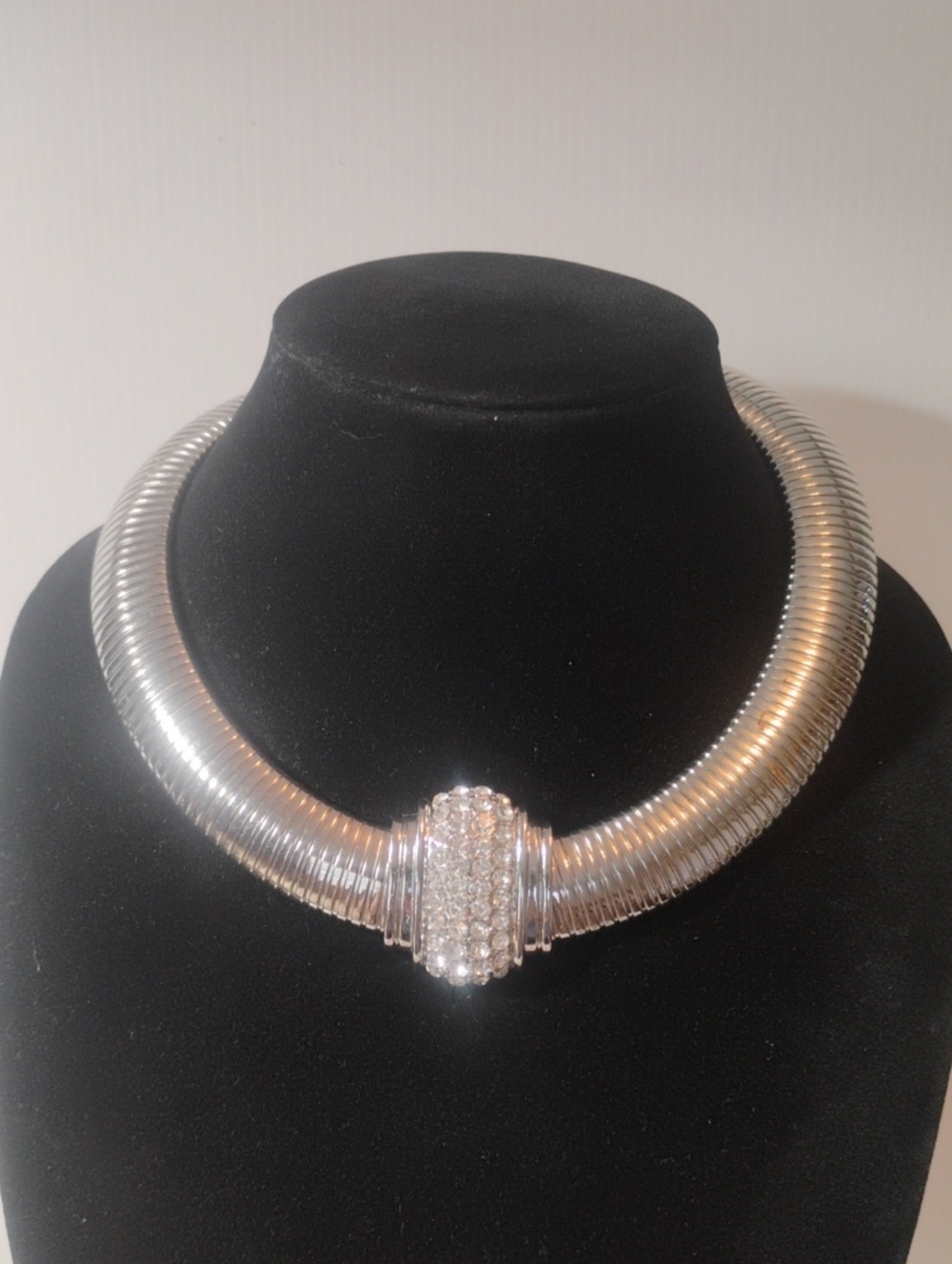OPC (Off Park Collection) Bold Statement Silver-Tone Tubogas Omega Choker